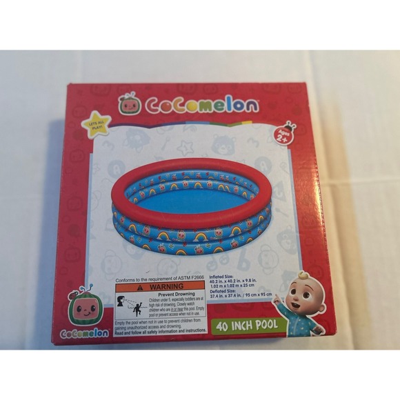 Bestway Other - COCOMELON TODDLER BABY POOL NEW IN BOX POOL BESTWAY TODDLERS 40" 47‎ GALLONS